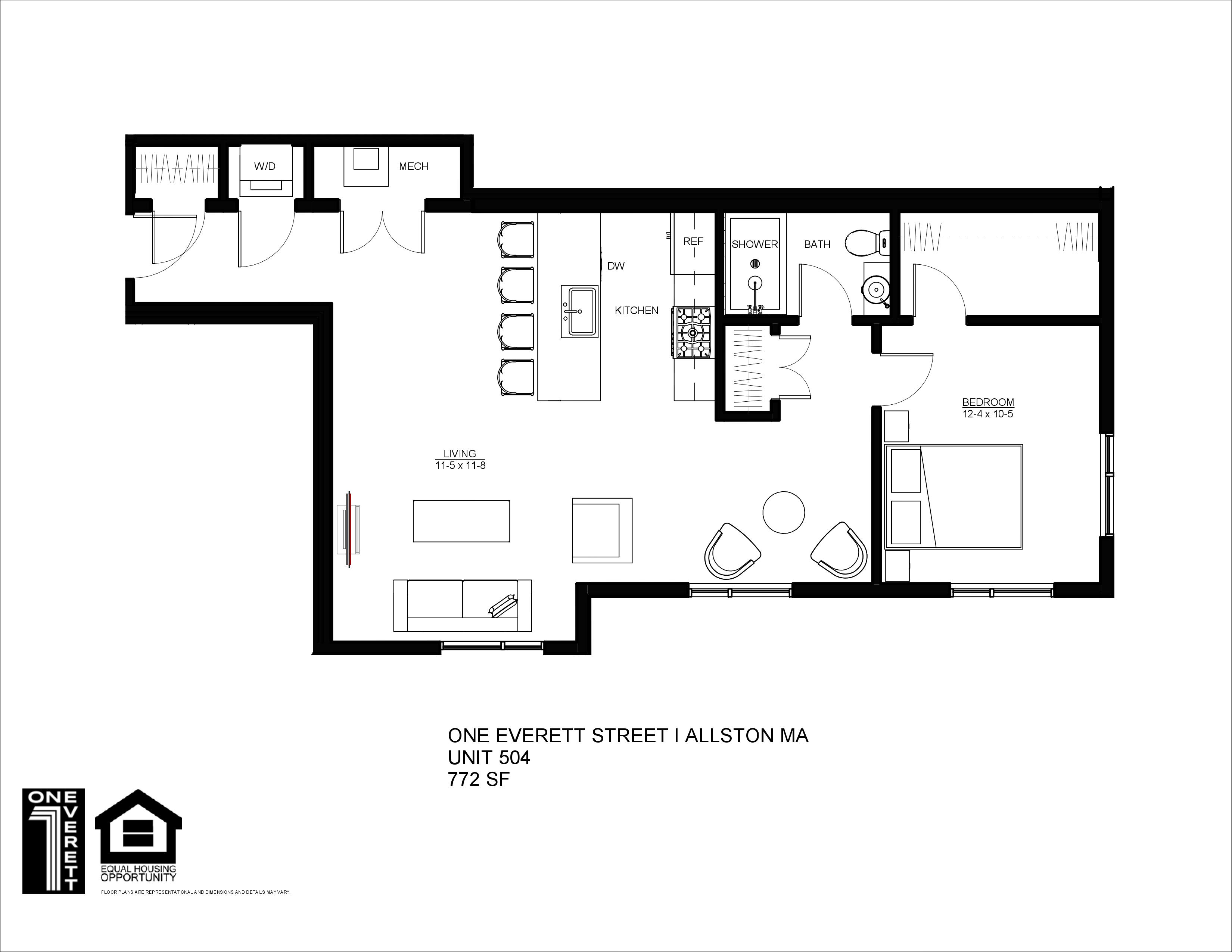 One Everett Allston Floor Plan